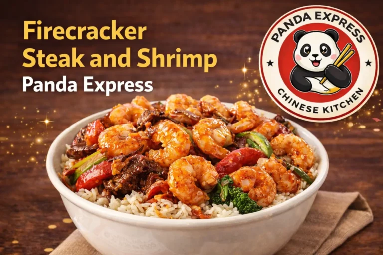 Panda Express Firecracker steak and shrimp