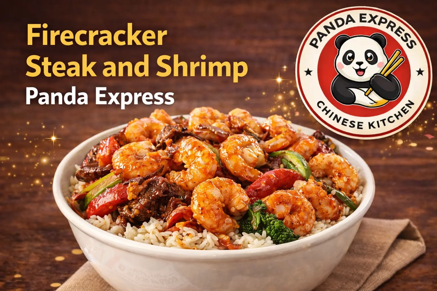 Panda Express Firecracker steak and shrimp