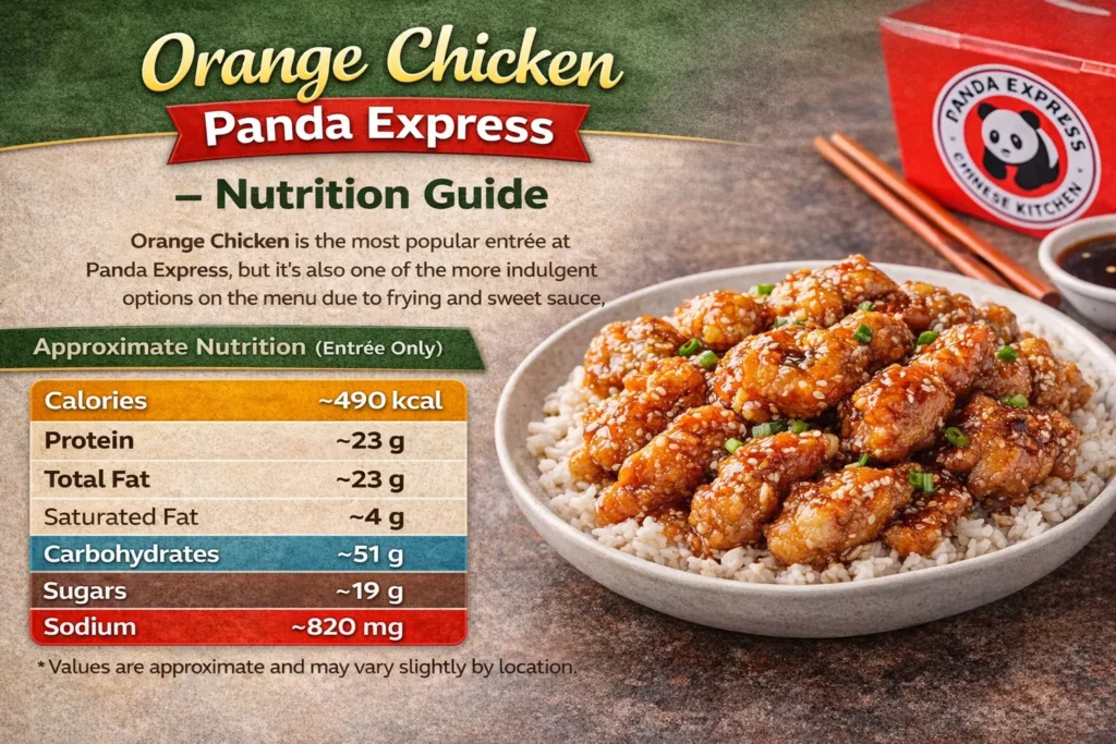 Orange Chicken Panda Express nutrition guide