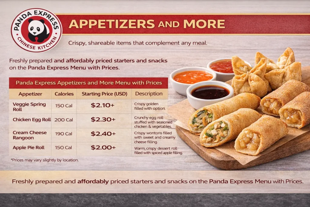 Panda Express Appetizers and More