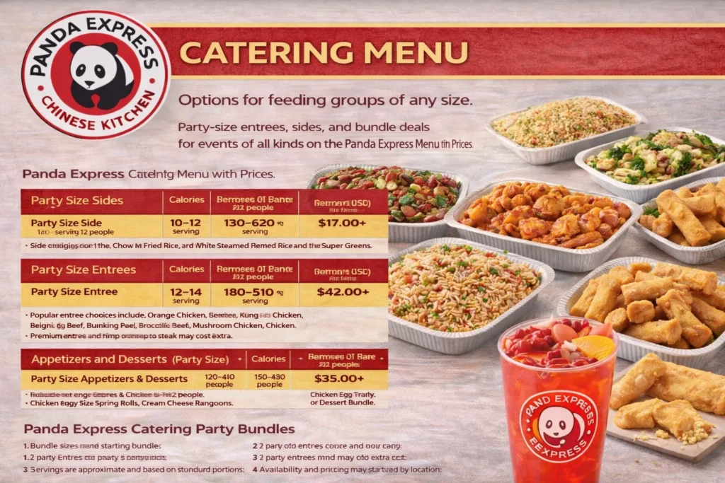 Panda Express Catering Menu With Prices