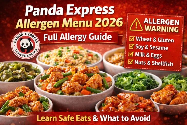 Panda Express Allergen Menu