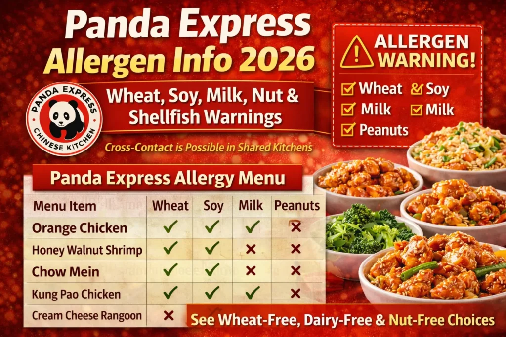 Panda express allergen menu