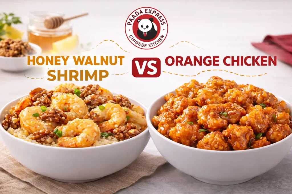 Panda Express Honey Walnut Shrimp vs Orange Chicken
