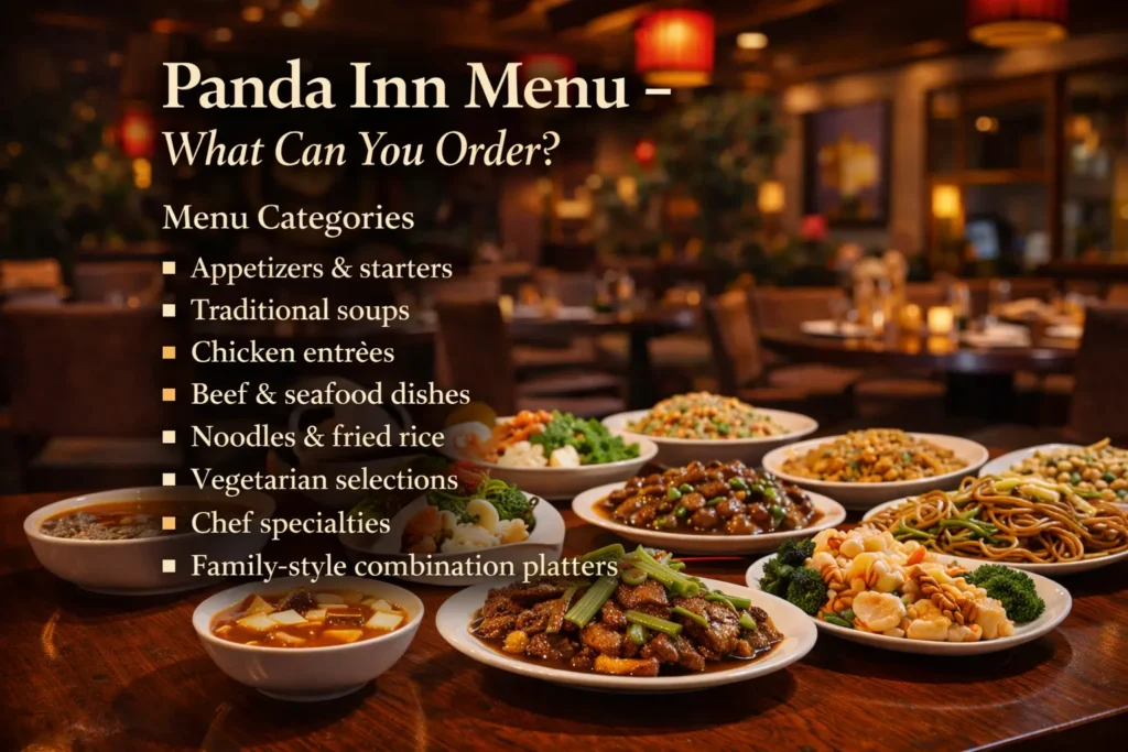 Panda Inn menu
