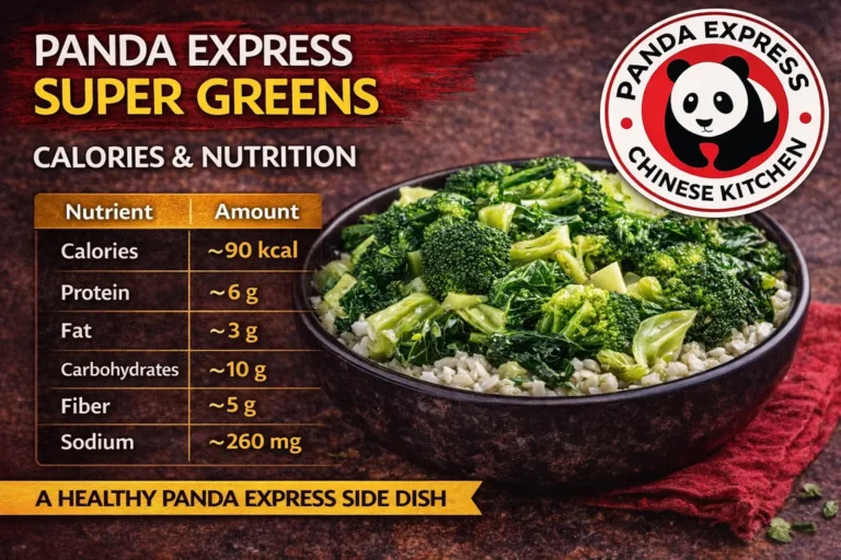 panda express super greens nutrition